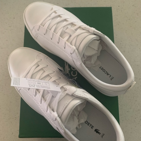 Brand New - Tags Lacoste Ladies White Sneakers - Picture 6 of 6